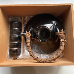 薩摩焼　黒薩摩　黒じょか　酒器セットの画像