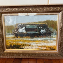 104.「廃屋」髙橋一善 油絵