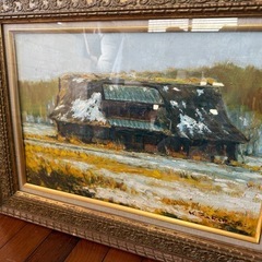 104.「廃屋」髙橋一善 油絵の画像
