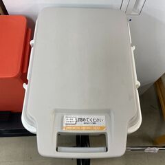 ゴミ箱　No.824　ベージュ　リス　45L　ワンハンドパッキンペール　【リサイクルショップどりーむ荒田店】の画像