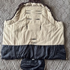 【美品】日本育児フリースフットマフ（ブラウン）の画像