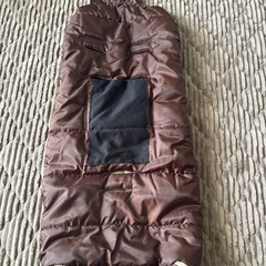 【美品】日本育児フリースフットマフ（ブラウン）の画像
