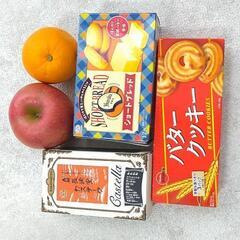 長崎堂カステーラ、箱菓子2点、林檎･ｵﾚﾝｼﾞ