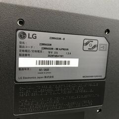 ★ジモティ割あり★ LG 液晶モニター 22MN430M 22インチ 2022年製 動作確認／クリーニング済み KJ7727の画像