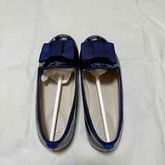 値下げ！【靴18.5-19.0センチ🌸卒園式🌸入学式🌸】chatelles paris MINI SLIPPERS OSCAR BLUEの画像
