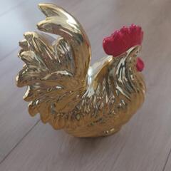 縁起物 金色鶏の画像