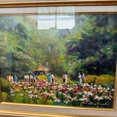 109.「神宮内苑」髙橋一善  油絵の画像