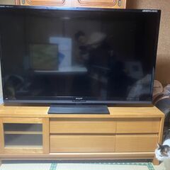 ６０インチテレビジャンク品０円。画面一部黒く映ります。