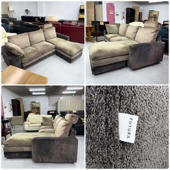 【お買い得‼️】定価数十万♪ フツーラ 237cm幅3人掛けカウチソファ フェザークッション カバーリング仕様の画像