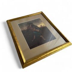 美品 アートポスター 額絵『ジャン＝フランソワ・ミレー 種をまく人』47.5*40cm 絵画 模写 山梨県立美術館蔵の画像
