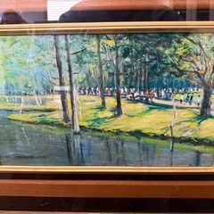 113.「北アルプス」髙橋一善 油絵の画像