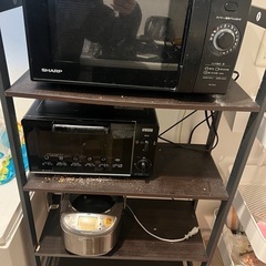 電子レンジ炊飯器トースター掃除機棚