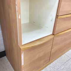 ★ジモティ割あり★ TJ10539  レンジボード ナチュラル H195.5×D46.5×W115.5 クリーニング済みの画像