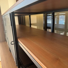 IKEA テレビ台 フィエルボ FJÄLLBO アイアン製ボードインダストリアルの画像