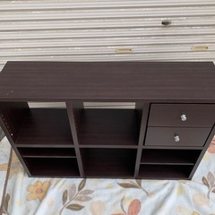 B358  ラック　はめ込み式収納BOX付き　【中古】  の画像