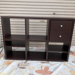 B358  ラック　はめ込み式収納BOX付き　【中古】  