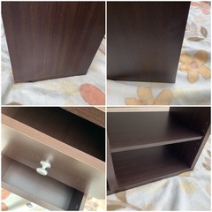 B358  ラック　はめ込み式収納BOX付き　【中古】  の画像