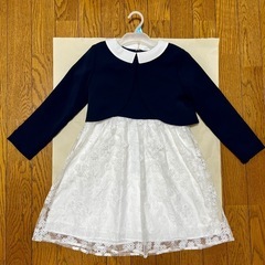 値下げ！【卒園式🌸入学式🌸】サイズ120　ROPE' PICNIC KIDS 花柄レースボレロセットアップの画像