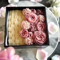 【ふんわり春レッスン】ピオニーのフラワーケーキの画像