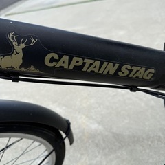 キャプテンスタッグ　折りたたみ　自転車　黒　ブラックの画像