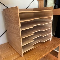 MUJI 木製書類整理トレー　3点セット