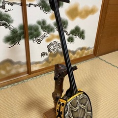 沖縄三線！新品！貴重！知念大工型！本蛇皮！本張り【一枚張り】①