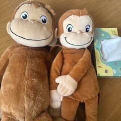 おさるのジョージ　ぬいぐるみ　リュックの画像