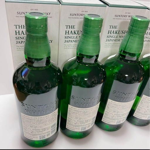 新品未開封 サントリー 白州 シングルモルトウイスキー 700ml・ 4本