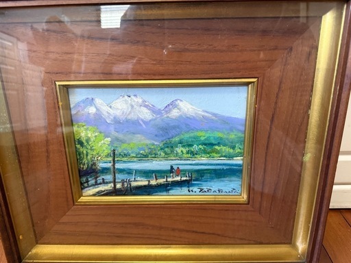 122.「新緑の妙高」髙橋一善 油絵 122.「新緑の妙高」髙橋一善 油絵