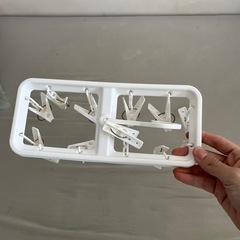 ハンガー7つ＋洗濯バサミセットの画像