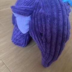 紫　ゾウのぬいぐるみの画像