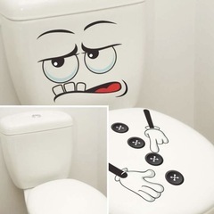 ⬛️ 面白 便座シート！⬛️ トイレのふた 貼付用シート⬛️ステッカー グラフィックの画像
