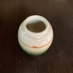 【新品未使用】清水焼　醤油差し&楊枝入れ　織部筋　鳳洋作　箱付きの画像
