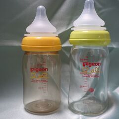 【中古】ピジョン　さく乳器（手動）、母乳フリーザーパック、哺乳びんの画像