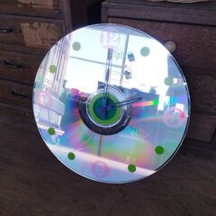 レーザーディスク掛け時計 壁掛け　/UJ-1163 2F