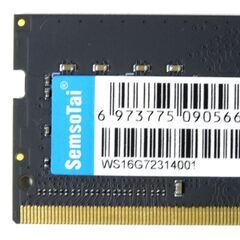 ノートPC用メモリ SemsoTai 32GB（16GB×2枚） DDR4-3200 PC4-25600 SO-DIMM Micron製チップの画像