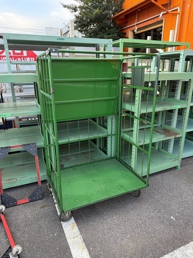 カゴ台車幅108 奥80 高さ170cm 