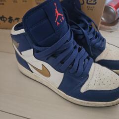NIKE ナイキ ジョーダン ハイカット 青 スニーカー 23cm