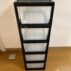5段　プラスチック収納ケース
の画像