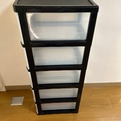 5段　プラスチック収納ケース
の画像