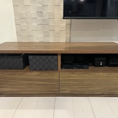 ①テレビボード120㎝　ボックス3個付き　