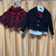 女児　フォーマル　4点セット、黒　100センチ