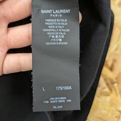 SAINT LAURENT  ロゴT シャツ ブラック 【ジャングルジャングルイズミヤ広陵店】の画像