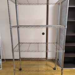中古 4段スチールラック 棚 メタルラック