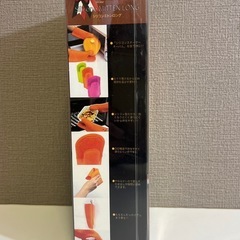 【A】01　シリコンミトンロング 鍋つかみ 耐熱ミトン オーブンミトン 未使用 オレンジ　②の画像
