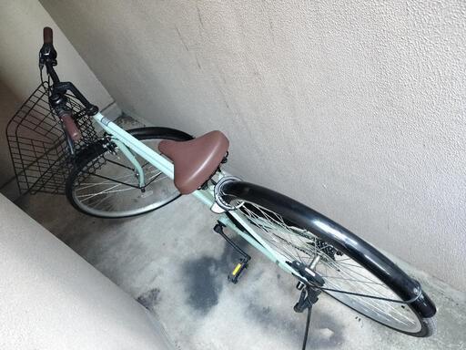 急募【超美品/お値下げ中】27インチ自転車/パステルカラー/ギア付き/メンテナンス済み