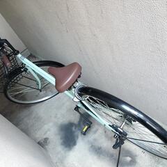 急募【超美品/お値下げ中】27インチ自転車/パステルカラー/ギア...