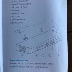 新品未使用 Type-C Multiport Adapterの画像