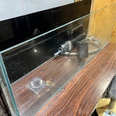 水槽 120cm ガラス水槽【120×30×45cm 145L】クリスティプレーン 120SH 120cm 背高 ハイタイプ 水槽 ガラス  ガラス厚10mm 熱帯魚 金魚 メダカ クリアガラス　オールガラス アクアリウムの画像