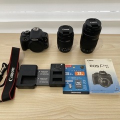 美品格安Canon EOS kiss X7 レンズ2本セット